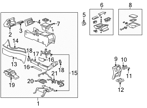 2003 Cadillac Escalade EXT Knob Diagram for 12205116