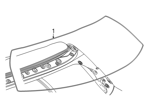 2024 Chevy Equinox EV Glass - Lift Gate Diagram