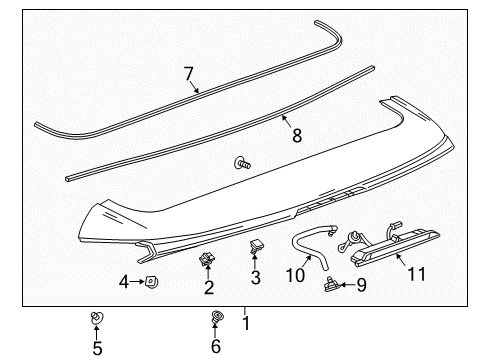 2021 Buick Encore Rear Spoiler Diagram
