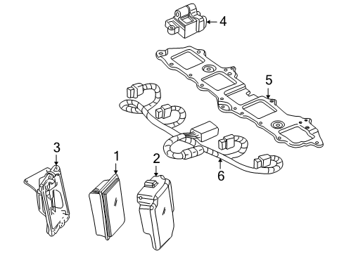 2004 Hummer H2 PCM Diagram for 19299226