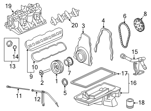 2010 Chevy Express 1500 Engine Parts Diagram