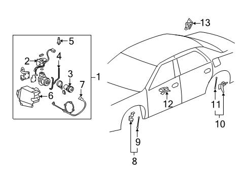 2008 Buick Lucerne Compressor Assembly Diagram for 25806015