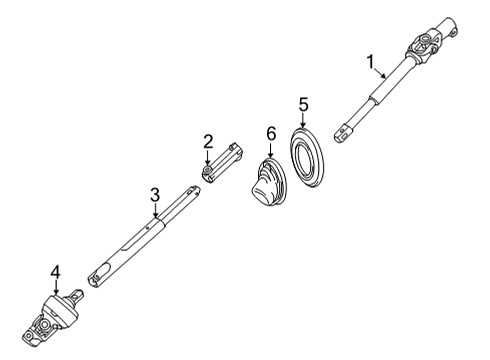 2023 Cadillac CT5 Lower Steering Column Diagram