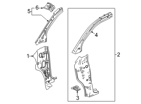 2021 Buick Encore Hinge Pillar Diagram