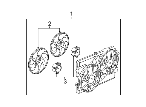 2007 Saturn Vue Cooling Fan Diagram 3 - Thumbnail