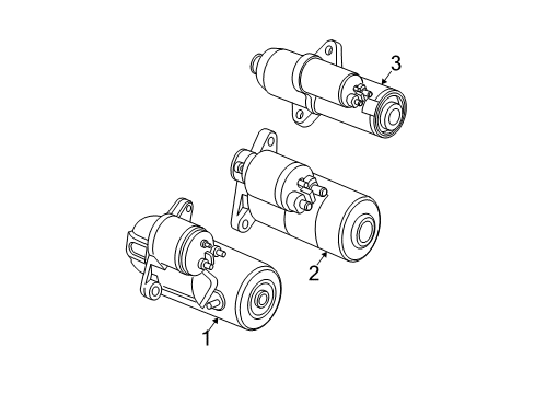 2006 Saturn Vue Starter Diagram for 12593701
