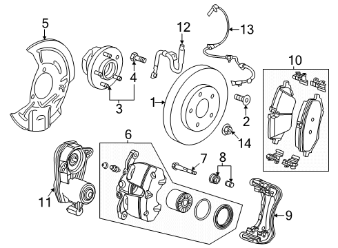 2024 Buick Envista Front Brakes Diagram