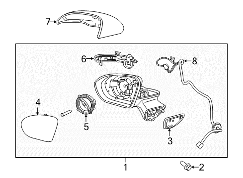 2016 Chevy Cruze Mirrors Diagram 2 - Thumbnail