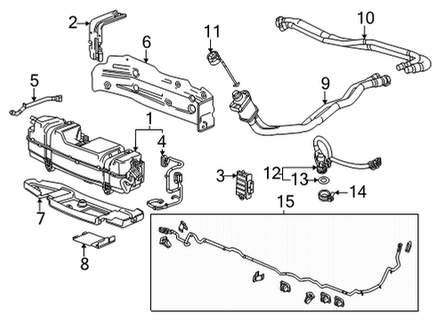 2025 Chevy Suburban Fuel Rail Diagram for 12719352