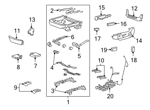 2012 Cadillac CTS Tracks & Components Diagram 3 - Thumbnail