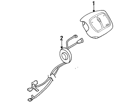 1996 Buick Regal Air Bag Components Diagram