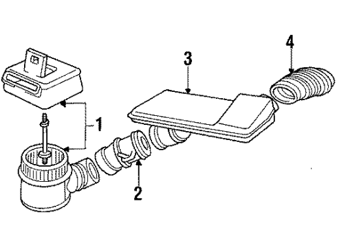 1986 Pontiac Firebird Duct Diagram for 10065448