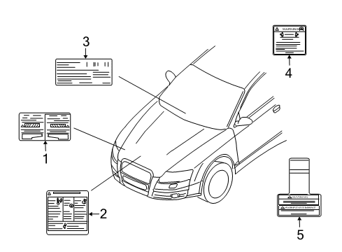 2007 Chevy Aveo A/C Label Diagram for 96482576