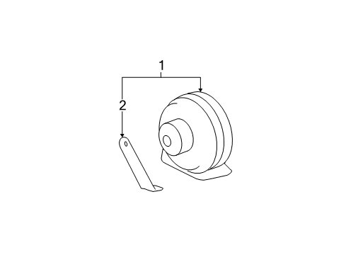 2011 Chevy Silverado 1500 Horn Diagram 2 - Thumbnail