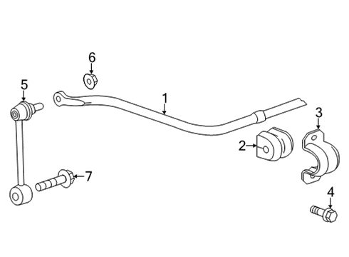 2020 Cadillac CT5 Stabilizer Bar & Components Diagram 5 - Thumbnail