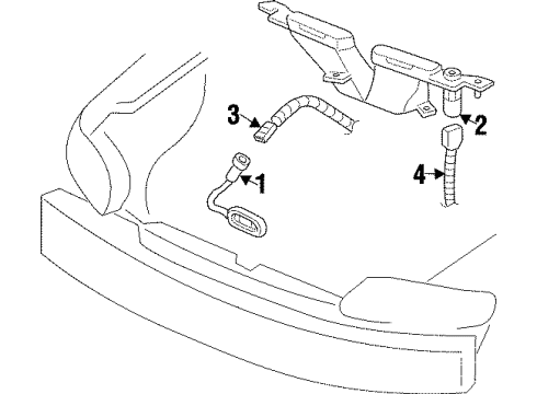 1998 Oldsmobile Cutlass Daytime Running Lamp Components Diagram