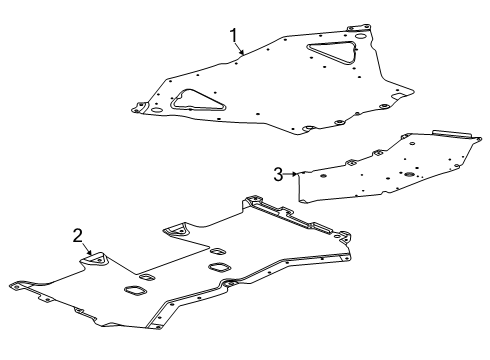 2025 Chevy Corvette Splash Shields Diagram 3 - Thumbnail