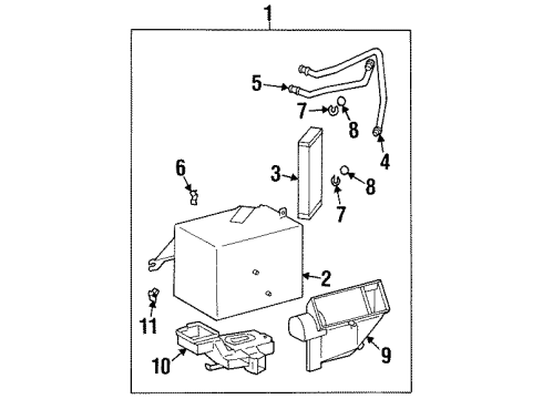 1998 Chevy Prizm Heater Components Diagram