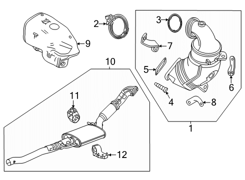 2024 Buick Encore GX Exhaust System Diagram 3 - Thumbnail