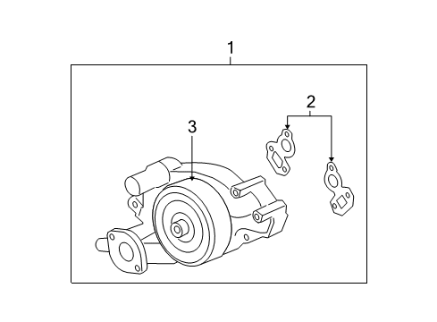 2004 Cadillac CTS Water Pump Diagram 3 - Thumbnail