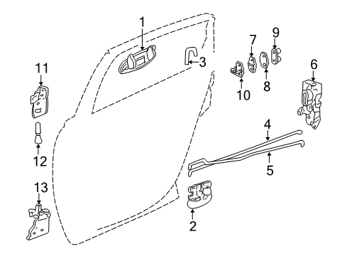 2000 Chevy Impala Rear Door Diagram