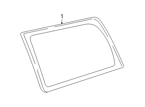 2011 Chevy Suburban 2500 Glass & Hardware - Quarter Panel Diagram