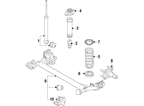 2009 Pontiac G3 Rear Axle Diagram
