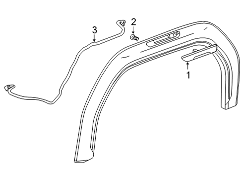2023 GMC Sierra 2500 HD Side Marker Lamps Diagram 2 - Thumbnail