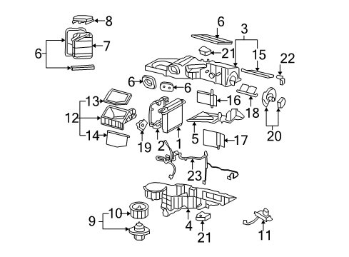 2014 Chevy Tahoe Cabin Air Filter Diagram for 22914771