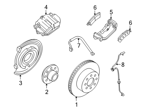 2010 Chevy Tahoe Brake Components Diagram 6 - Thumbnail