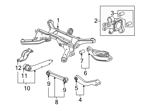 2016 Chevy Equinox Lower Control Arm - Rear Diagram 2 - Thumbnail