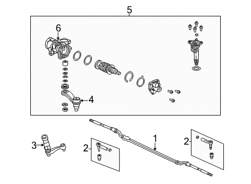 2005 Chevy Tahoe Steering Gear & Linkage Diagram 2 - Thumbnail