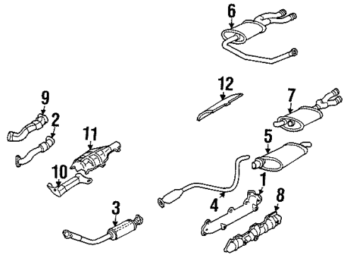 1994 Pontiac Grand Am Exhaust System Diagram