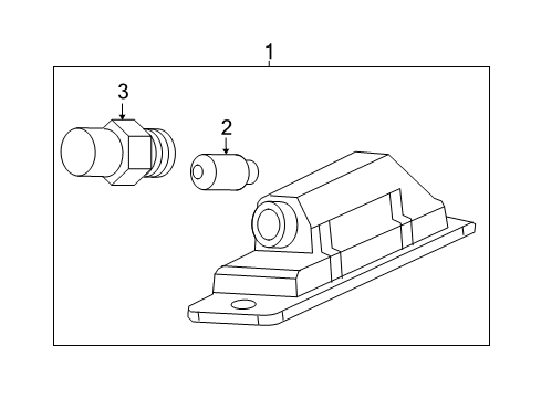 2025 Chevy Malibu License Lamps Diagram
