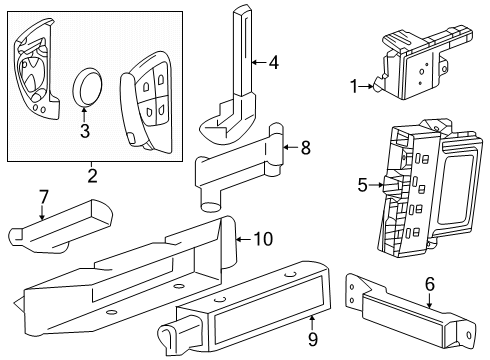 2025 Chevy Equinox Keyless Entry Components Diagram