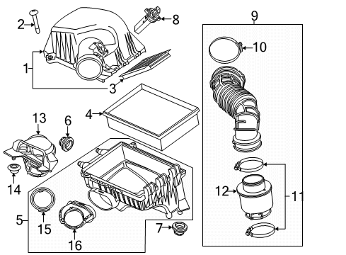 2017 Buick Encore Upper Cover Diagram for 95273960