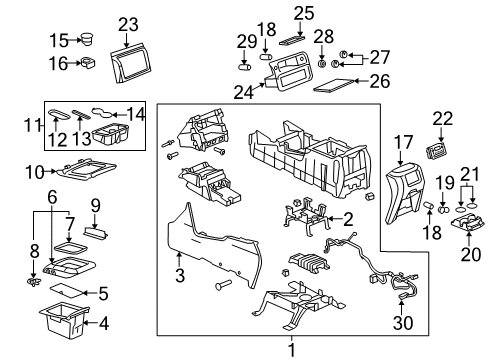 2004 Chevy Tahoe Center Console Diagram