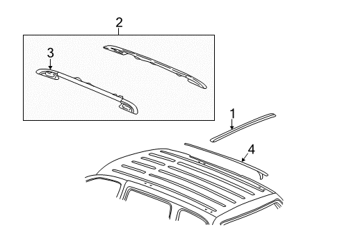 2000 Chevy Tahoe Luggage Carrier Diagram 2 - Thumbnail