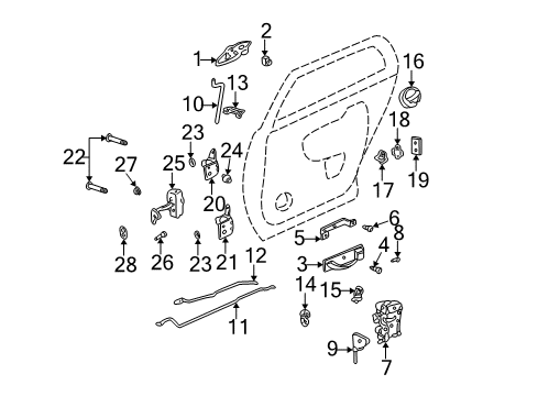 2001 Cadillac DeVille Striker Diagram for 16636122