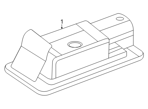 2024 GMC Acadia License Lamps Diagram