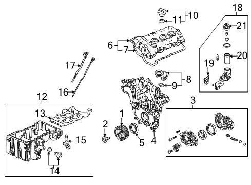 2009 Cadillac SRX Engine Parts Diagram