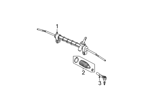 2005 Saturn Ion Steering Gear & Linkage Diagram 3 - Thumbnail
