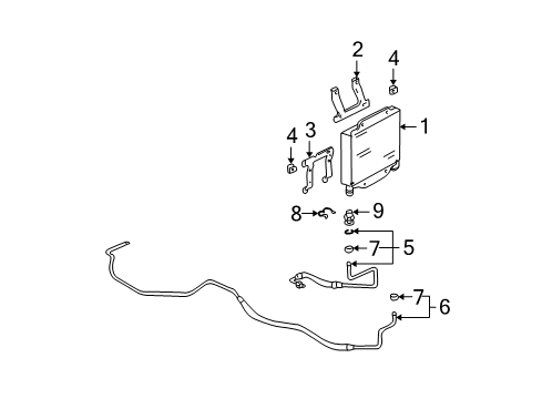 1995 Chevy K2500 Trans Oil Cooler Diagram 3 - Thumbnail