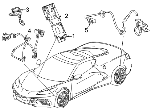 2025 Chevy Corvette Ride Control Components Diagram
