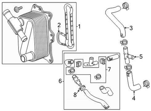 2021 GMC Sierra 1500 Oil Cooler - Belts Diagram 2 - Thumbnail