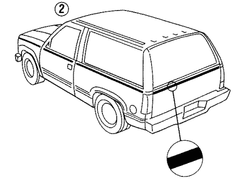 1992 Chevy Blazer Stripe Tape Diagram 4 - Thumbnail