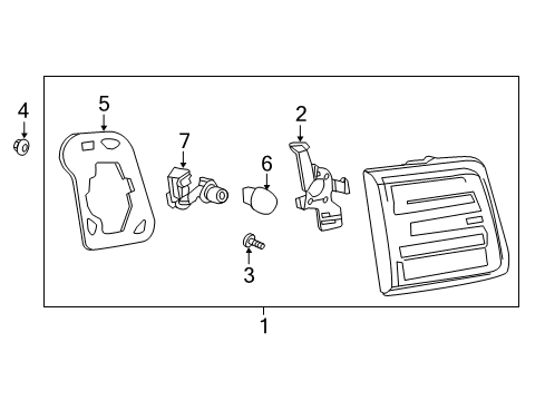 2015 GMC Acadia Backup Lamps Diagram