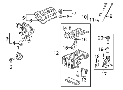 2011 Cadillac STS Engine Parts Diagram