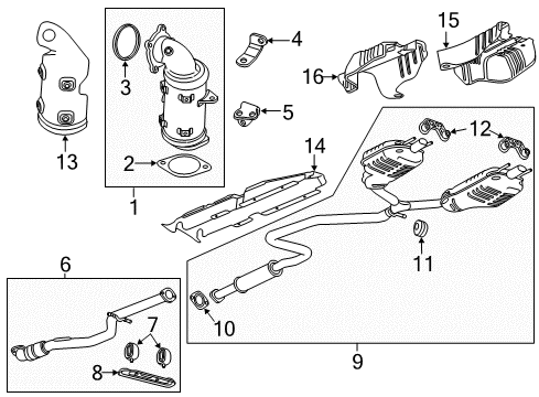 2019 Chevy Malibu Exhaust System Diagram 4 - Thumbnail