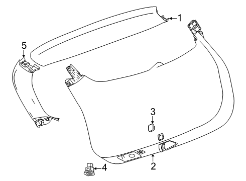 2024 Chevy Equinox EV Interior Trim - Lift Gate Diagram